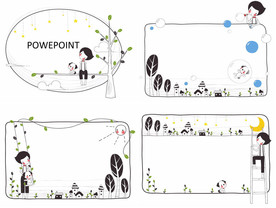 通用缤纷卡通PPT大气模板