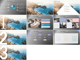 通用美式炫酷杂志风ppt下载