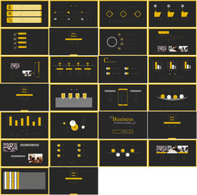 通用缤纷彩色PPT大气模板