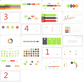 通用缤纷彩色PPT大气模板