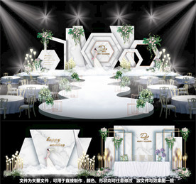 大理石婚礼主题婚礼