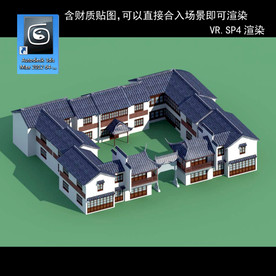 中式多层 中式庭院