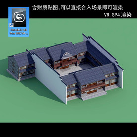 中式多层 中式庭院