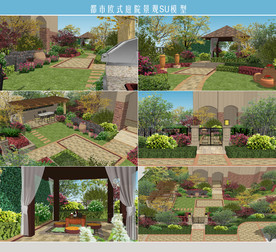 都市欧式庭院景观