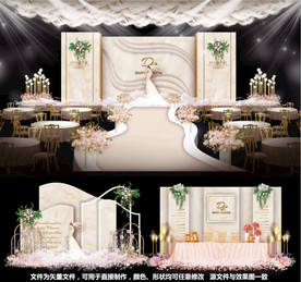 大理石婚礼香槟婚礼