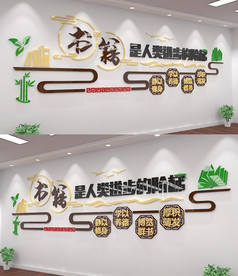 阅览室校园文化墙