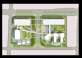 现代办公景观设计平面图