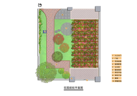 别墅前院景观设计平面图