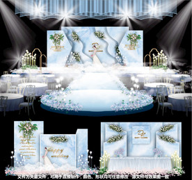 婚礼设计蓝色婚礼
