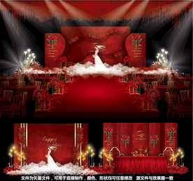 婚礼设计红色婚礼
