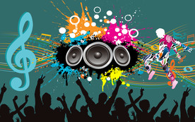 摇滚音乐背景墙3