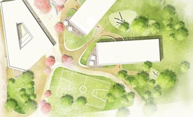 小清新竞赛风景观分层彩平图