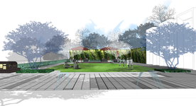 拼接风景观效果图PSD