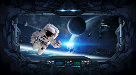 3D宇宙太空背景墙