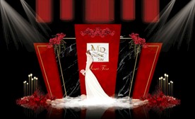 黑红色大理石婚礼