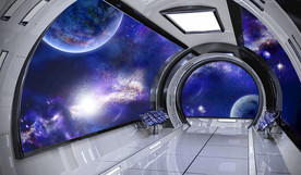 3D宇宙星球背景墙