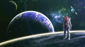 宇宙星球背景墙