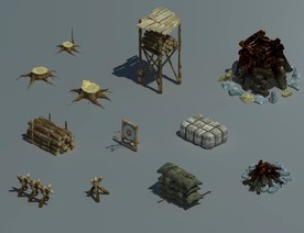 木房膏火3d模型