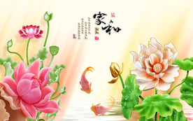 家和万事兴玉雕电视背景墙