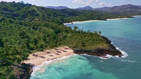 海岸岛屿4K航拍