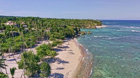 沙滩海岸岛屿城镇4K航拍