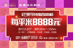 商业地产价格展板设计