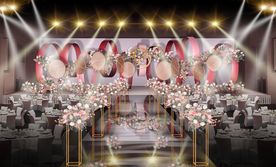 高端灰红色仪式区