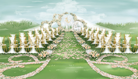 户外婚礼仪式区