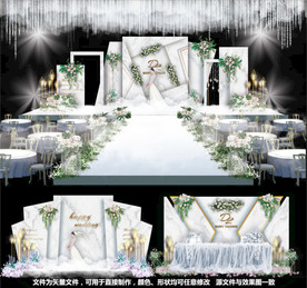 大理石婚礼主题婚礼