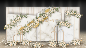 大理石婚礼迎宾区