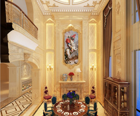 欧式复式模型附带对应高清效果图