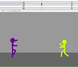 火柴人打斗爱之战斗40秒