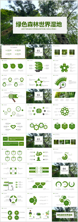 环境保护生态森林森业PPT