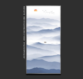 玄关山水画 大型山水装饰画