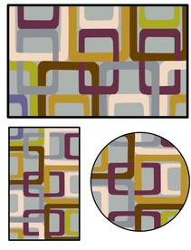 几何圆环背景图案