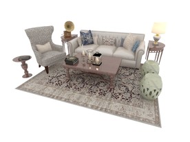 欧式沙发3d模型