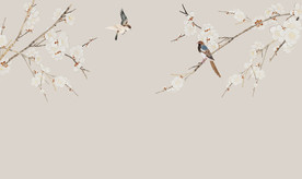 淡雅工笔梅花图