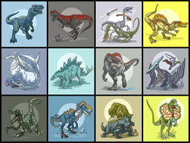 矢量侏罗纪恐龙系列