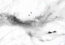 烟雾爵士白背景墙