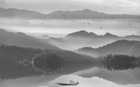 新中式山水分层