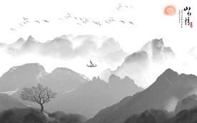 意境 中式 山水TIF分层