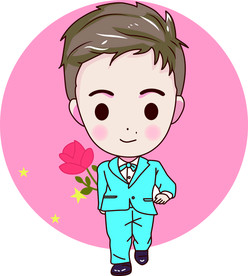 卡通人物手绘男孩