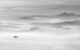 中国风 写意山水画 TIF分层