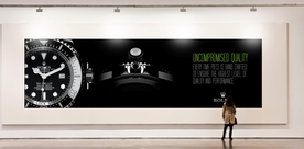 车站站台广告样机