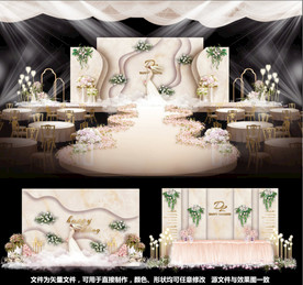 香槟婚礼大理石婚礼