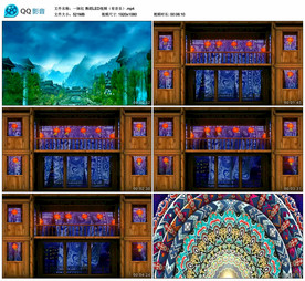 一抹红 民族舞蹈舞台背景视频