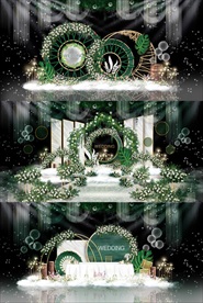 森系小清新婚礼效果图