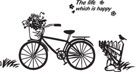 骑车去旅行郊外矢量硅藻泥