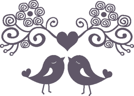 呢喃心语 温馨矢量卡通