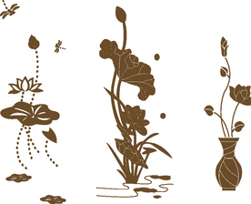 时尚花纹 矢量花纹 花瓣花朵